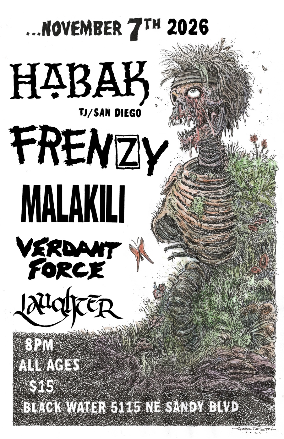 Flyer for show on Sat, Nov 7 · 8:00 PM