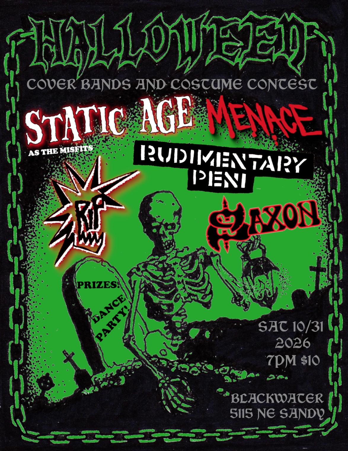 Flyer for show on Sun, Nov 1 · 2:00 AM