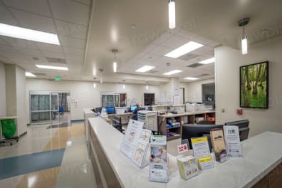 Clinic reception area