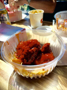 Big J's Chicken Shack on a rainy day in Portland Maine.