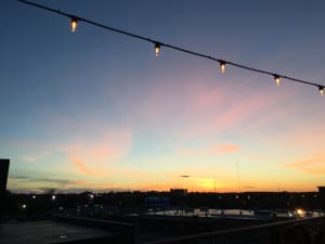 beat the heat in Portland at Bayside Bowl's rooftop bar