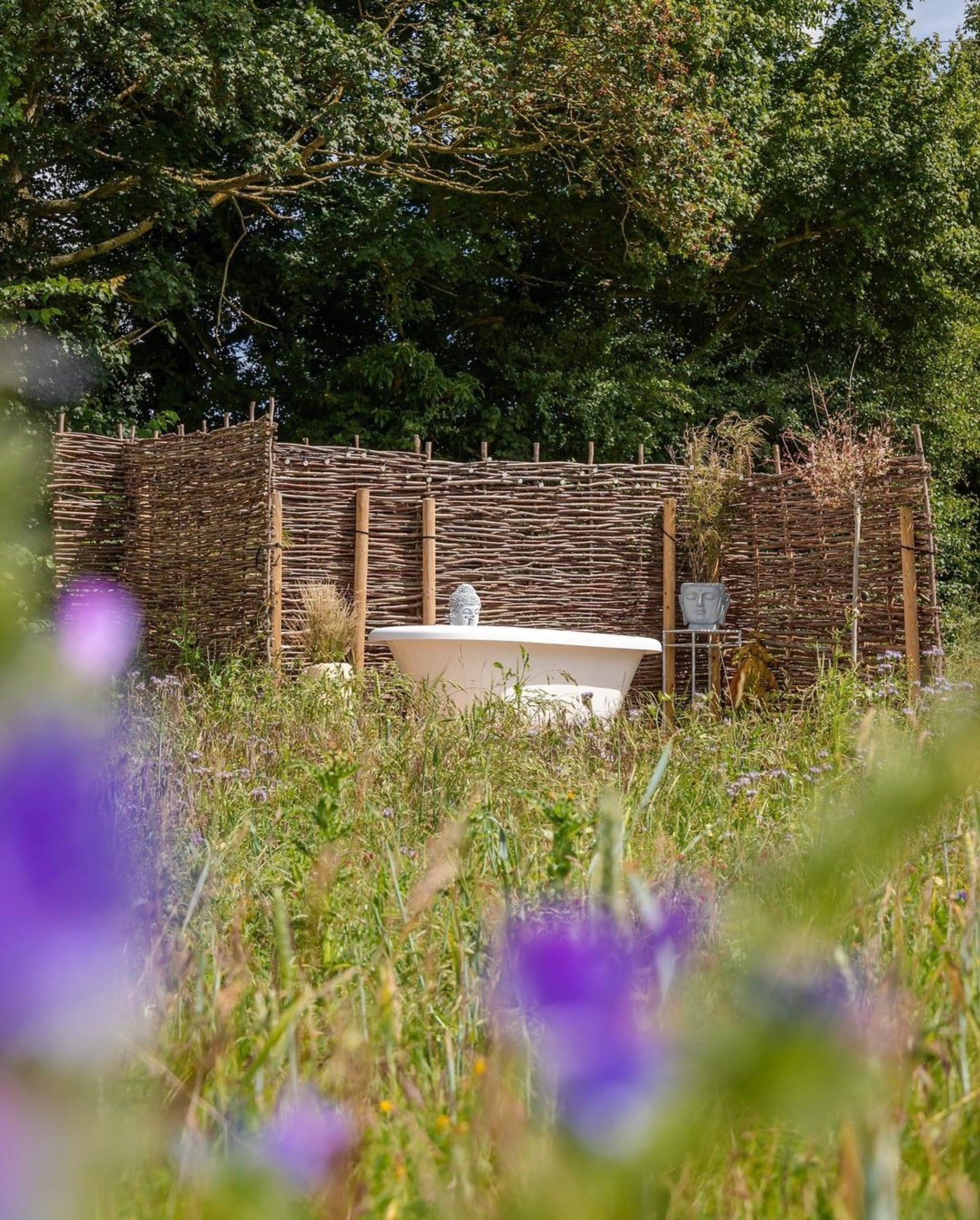 Outdoor Bath at Choo Choo Moo 