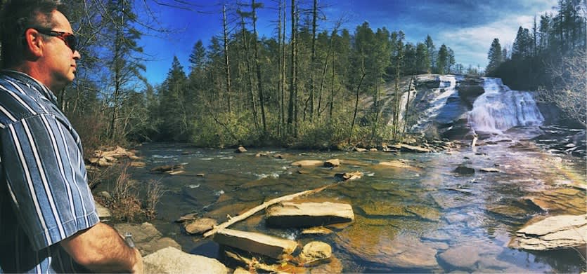 Dupont State Recreational Forest Base of High Falls in February