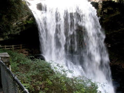 View of mountain ranges from top of Yellow Mountain, Cashiers, NC