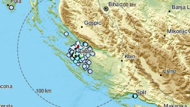 Erdbeben In Der Nahe Von Zadar