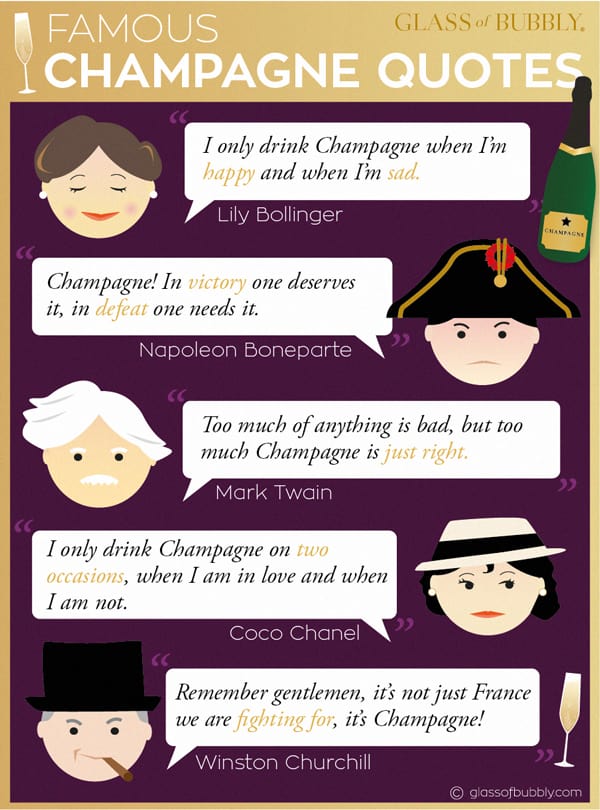 Free Champagne & Sparkling Wine Infographics - Glass Of Bubbly
