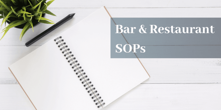 bar standard operating procedures