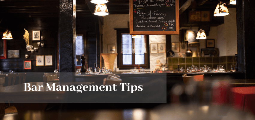 bar management tips