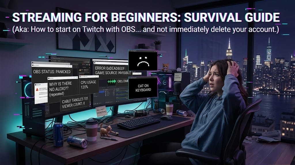 Twitch Streaming for Beginners: The Complete OBS Studio Setup Guide