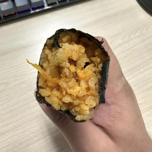 Convenience Store Kimbap Review: Kimchi Pork Flavor รูปที่ 2