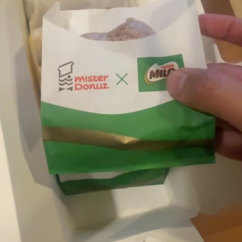 Mister Donut x Milo (Singapore): Similar Dough to Thailand, Different Filling รูปที่ 1