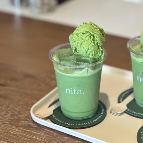 Rich Green Tea at Our Neighborhood Shop, nita.bakeandbrew รูปที่ 1