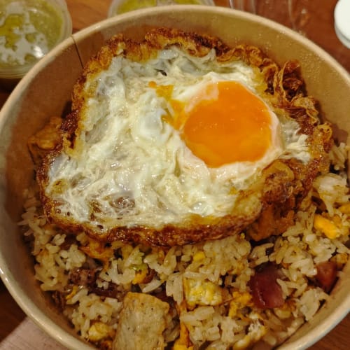 Papa Loves You, Round Two: Chinese Sausage and Pork Sausage Fried Rice, and Baked Prawns with Glass Noodles รูปที่ 2