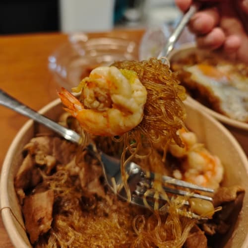 Papa Loves You, Round Two: Chinese Sausage and Pork Sausage Fried Rice, and Baked Prawns with Glass Noodles รูปที่ 3