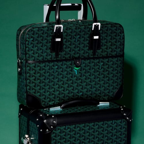 Goyard Evergreen Goyardine คอลเลกชันสีเขียวเข้มที่หรูแบบไม่ต้องตะโกน รูปที่ 1
