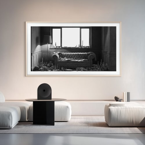 Art Basel Paris 2026 มาถึงผนังบ้าน: ดอกป๊อปปี้สีจัดกับห้องปั้นขาวดำ บน Samsung Art Store รูปที่ 2
