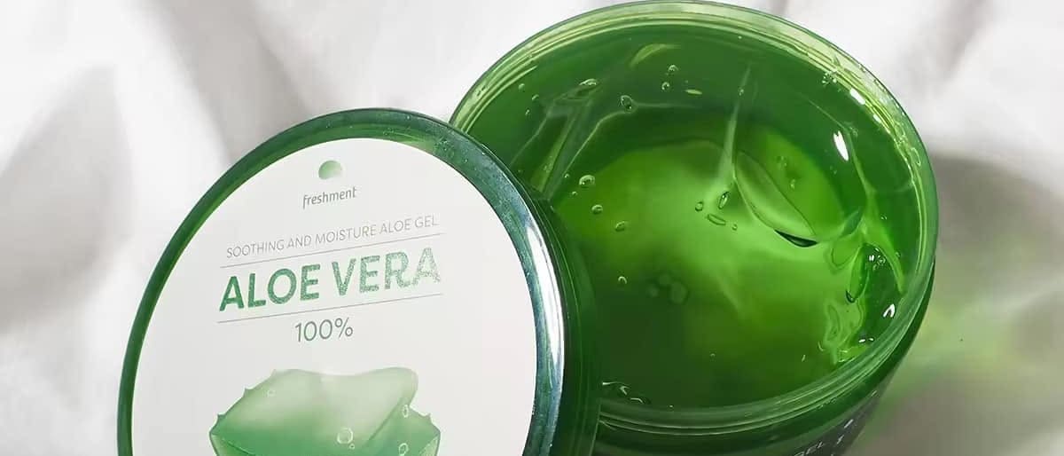 มาส์กหน้า Aloe Vera Gel คลายร้อนหน้าร้อน