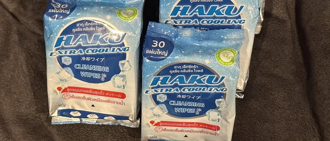 Haku Cold Wet Tissues: Carry-Along Cooling Wipes