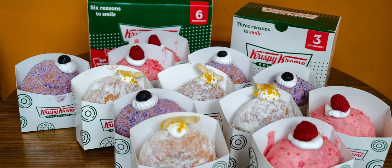 Krispy Kreme FRUITE'LLE Artisan Berry Collection โดนัทบอมโบโลนีเบอร์รี