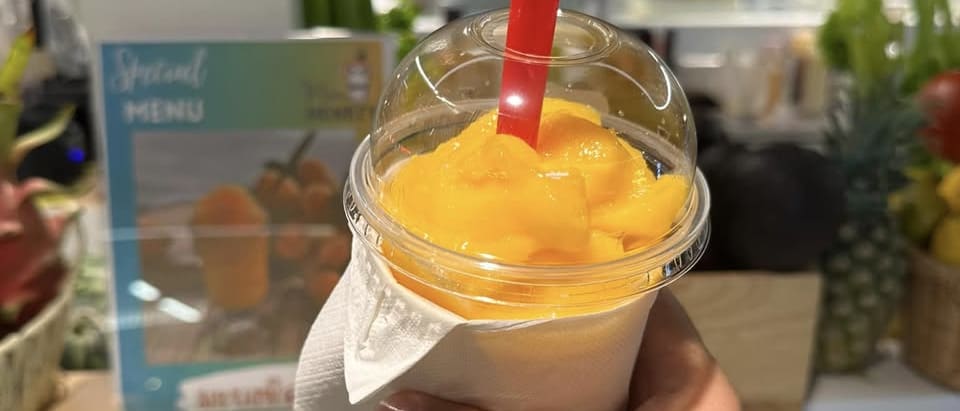 Silom Edge's Marian Plum Smoothie: Intense at Just 85 Baht