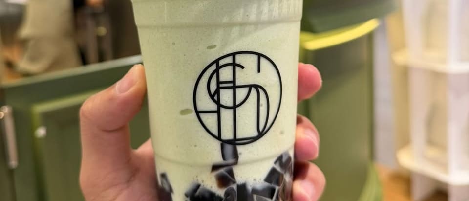 Soy Milk Slurpee with Grass Jelly, Well Made