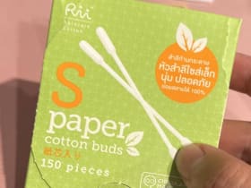 Cotton Buds กระดาษล้วน ก้านแข็งแรง หัวขนาด S