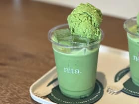ชาเขียวร้านแถวบ้าน nita.bakeandbrew เข้มข้น