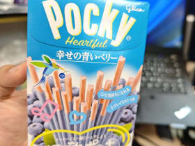 Pocky Blueberry จากญี่ปุ่น กล่องน่ารักของฝากจากเพื่อน