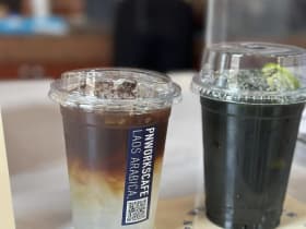 PN Works Cafe กาแฟลิ้นจี่เมนูกาสะลอง พัทยา