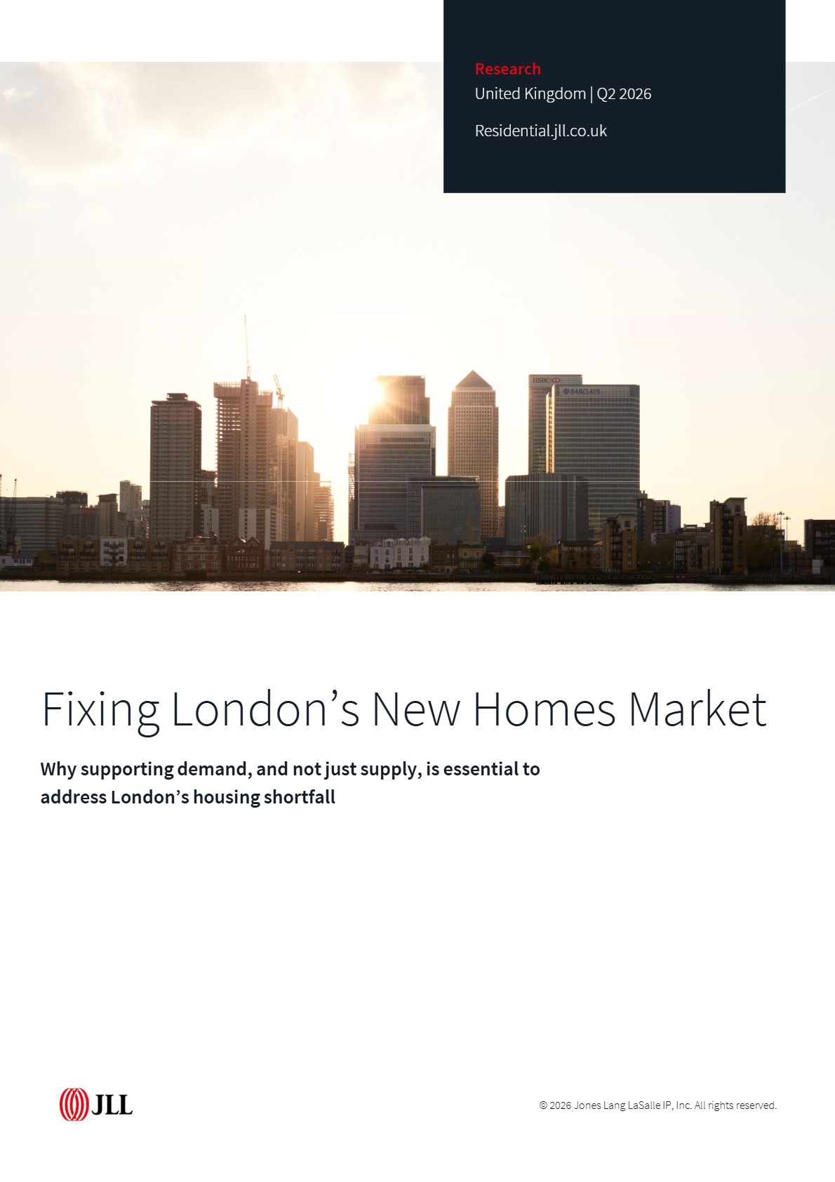 JLL London New Homes Q2 2026 Report