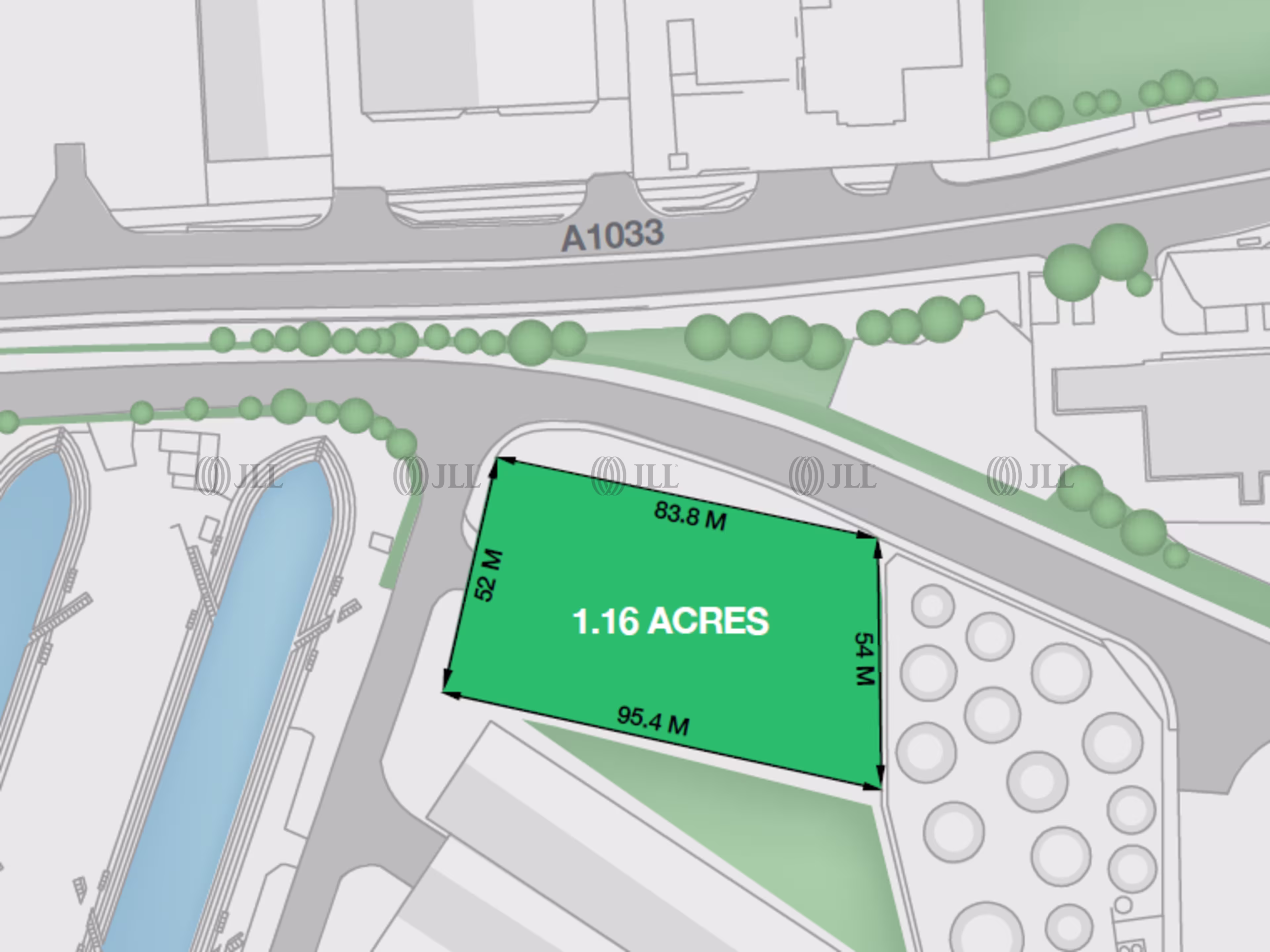 1.16 acres of Open Storage Land