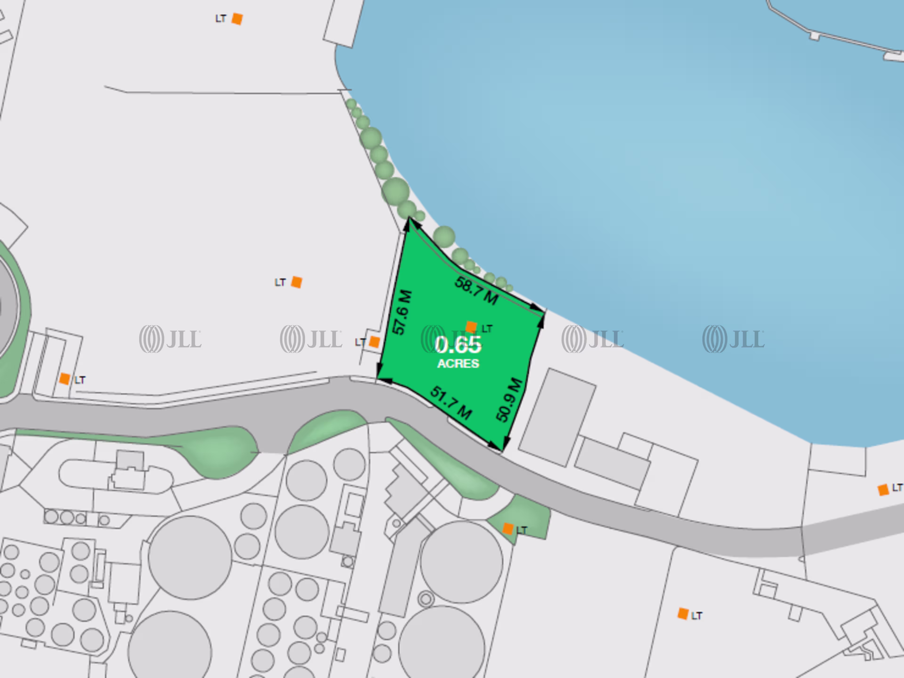 0.65 acres of Open Storage Land