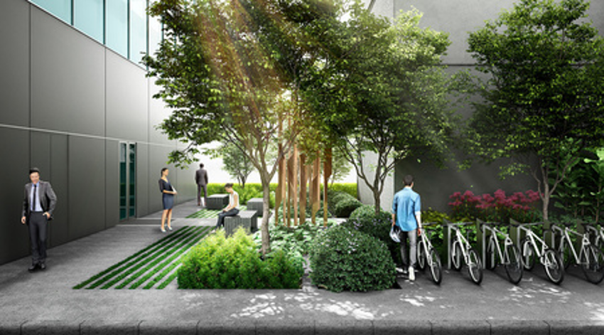 Office Exterior Garden