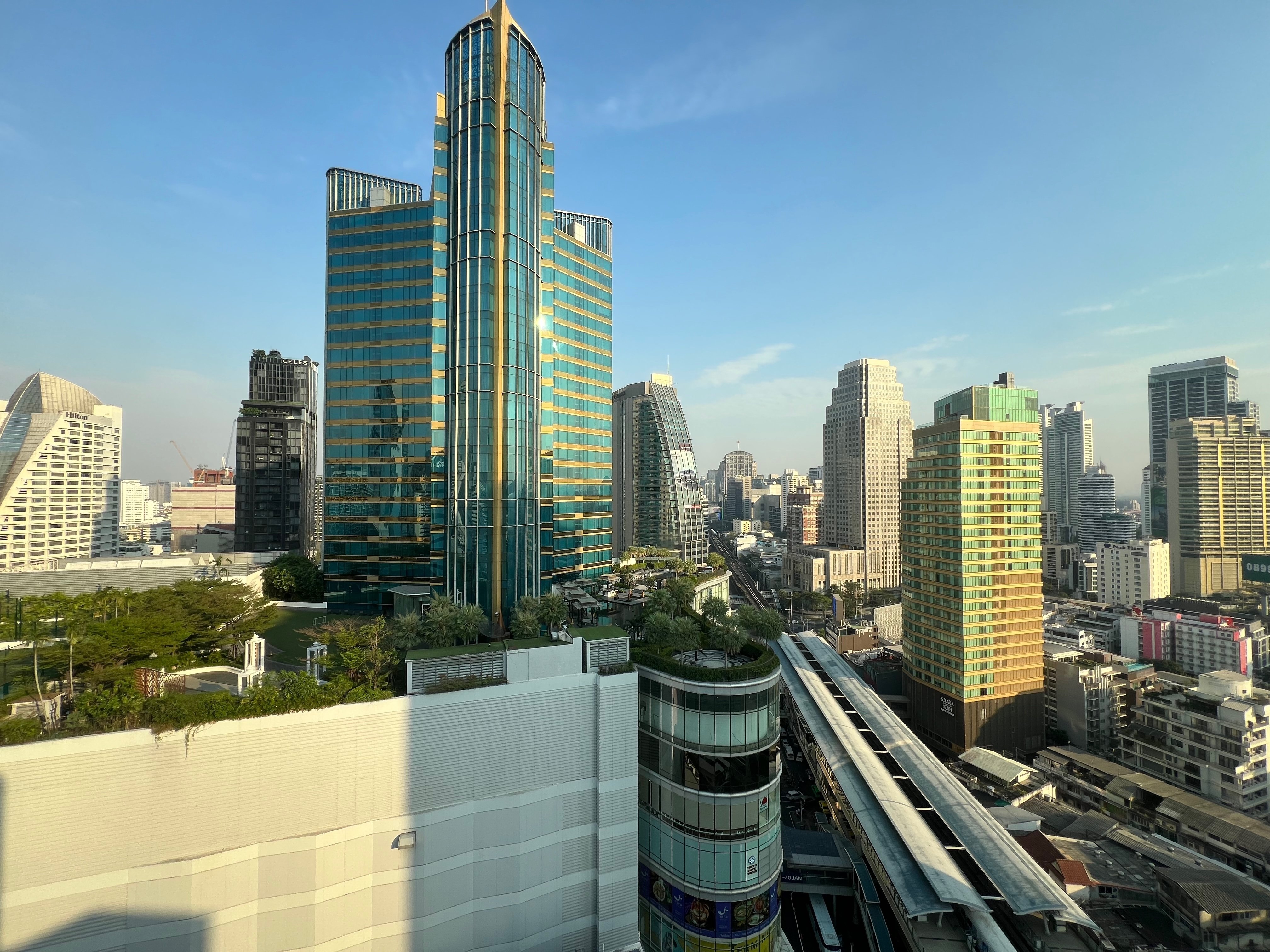 Bangkok business districts Ploenchit and Chidlom