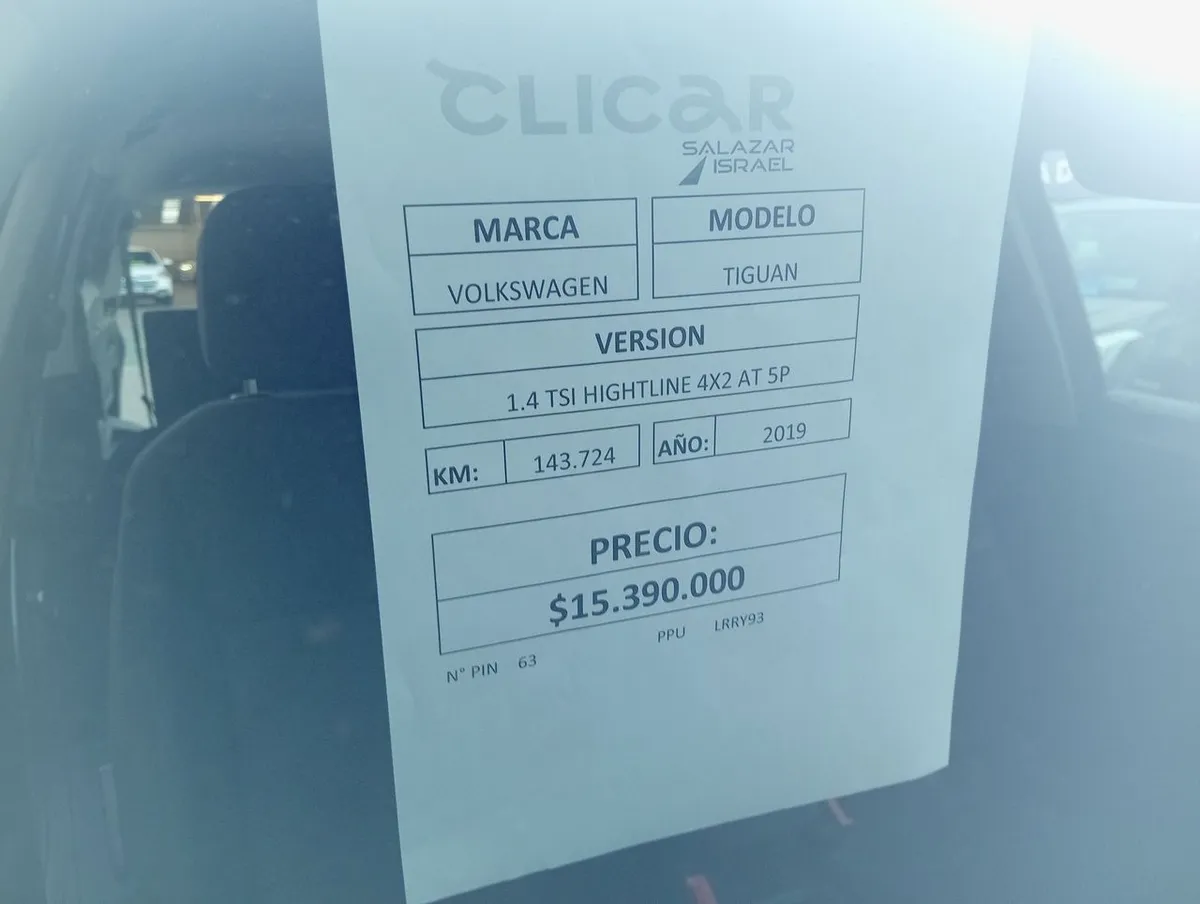 Volkswagen Tiguan 1.4 Tsi Hightline 4x2 At 5p año 2019