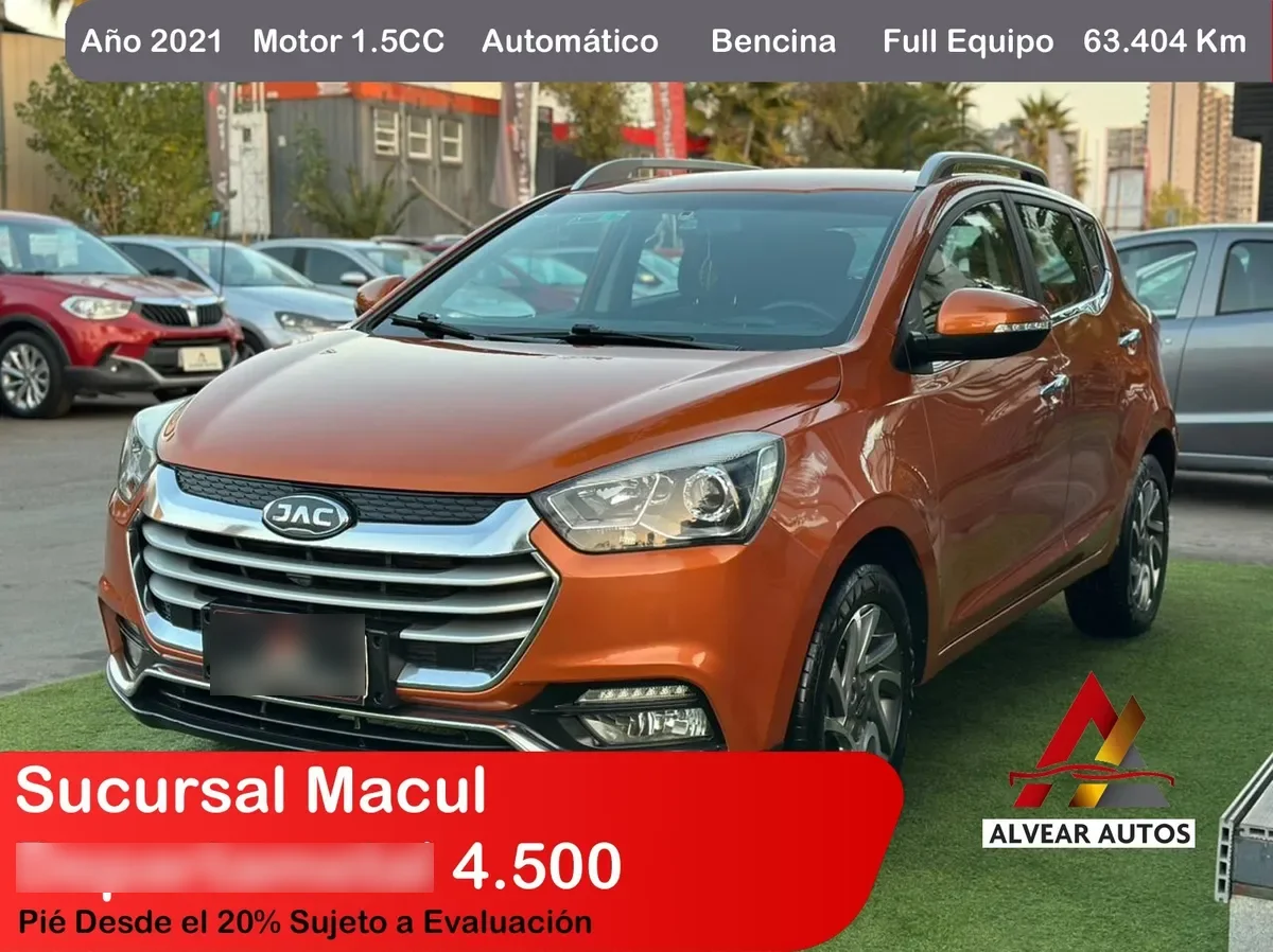 Jac S2 1.5 Plus Cvt At año 2021