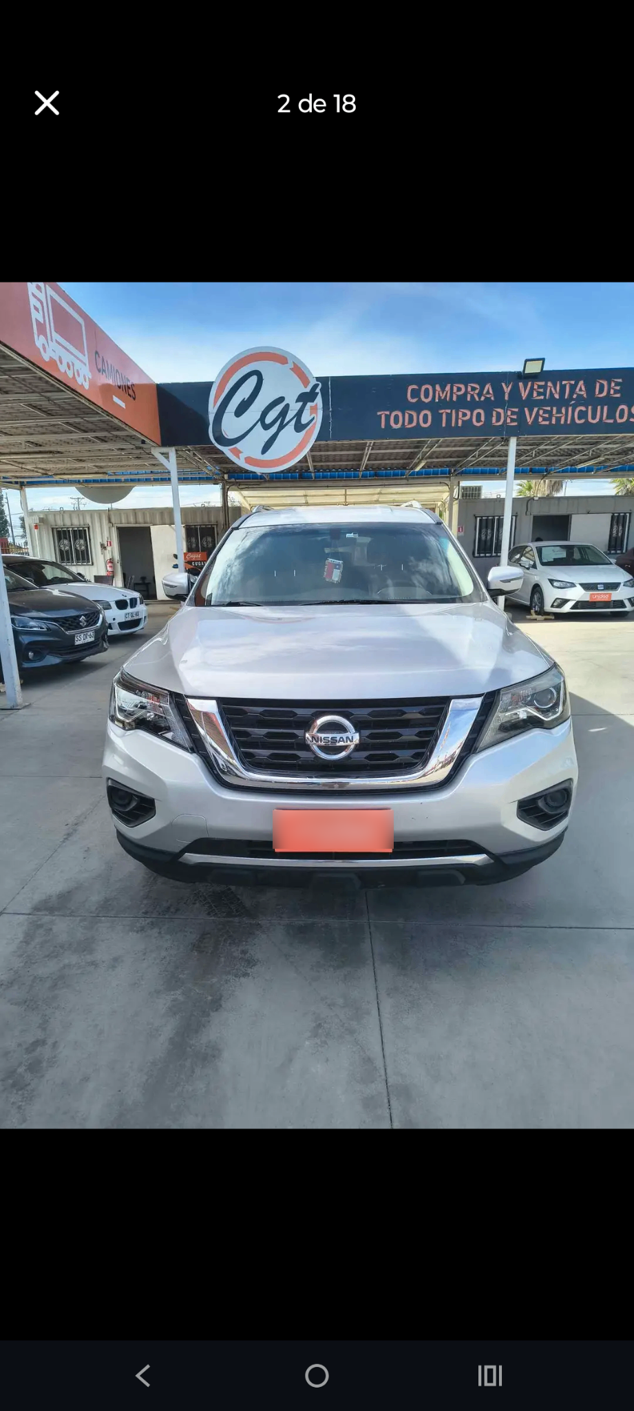 Nissan Pathfinder 3.5 At Sense Cvt año 2017