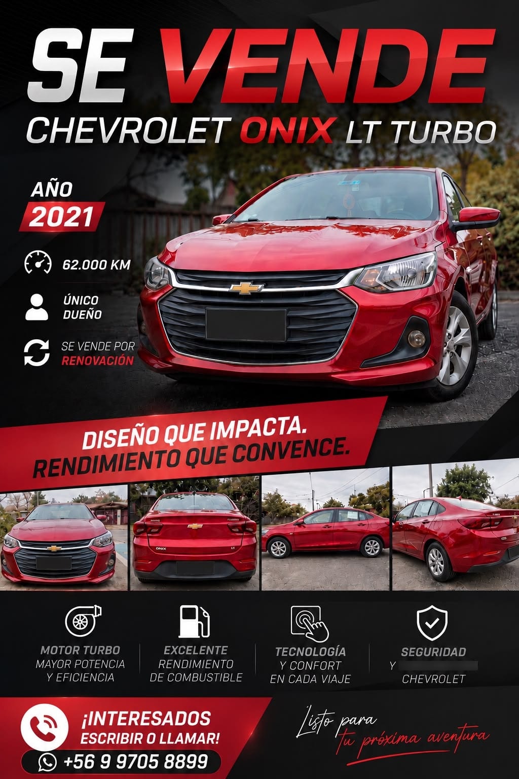 CHEVROLET ONIX 1.0 Premier At año 2021