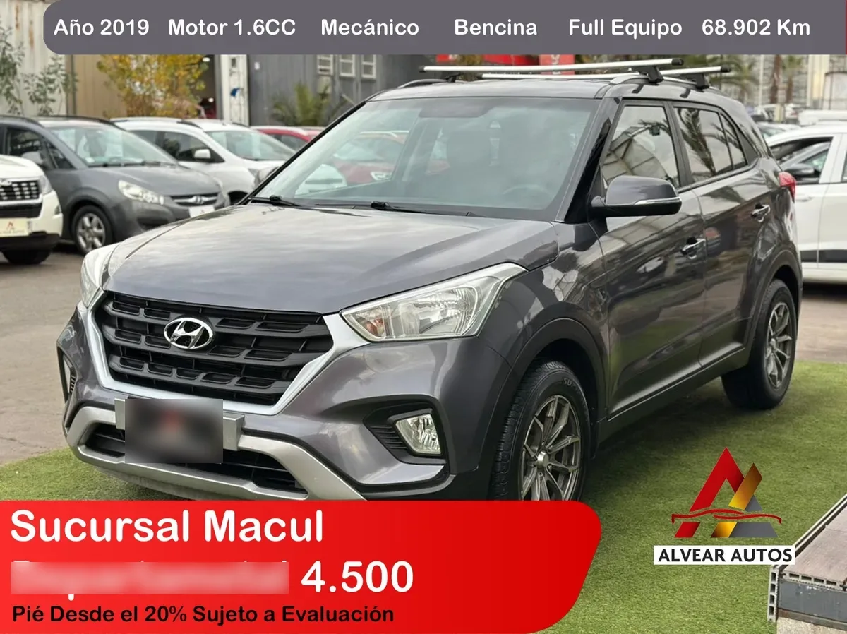 HYUNDAI CRETA 1.6 Gs Plus Fl Mt año 2019