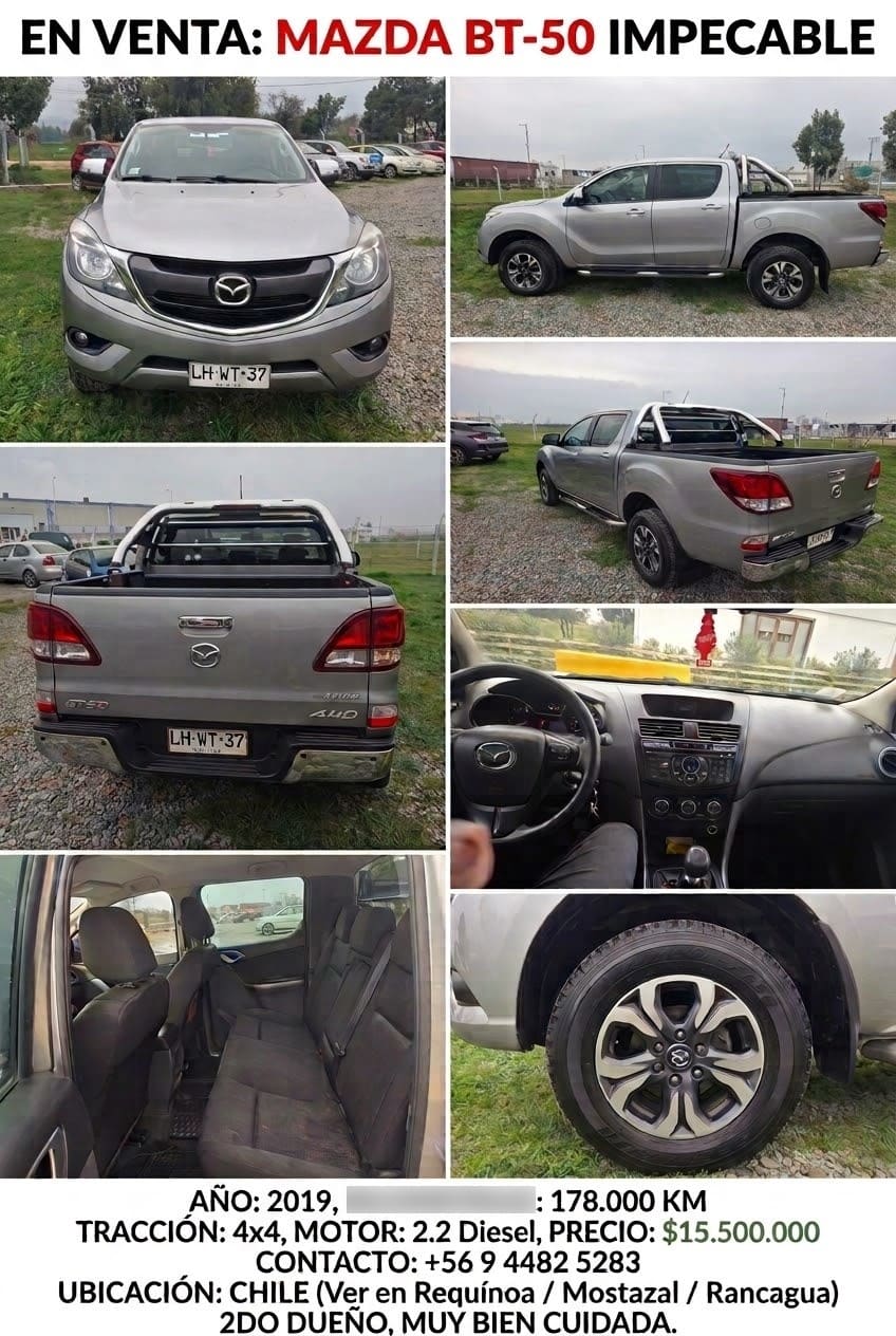 MAZDA BT-50 2.2 Doble Cabina Sdx High Mt 4x4 Diesel año 2019