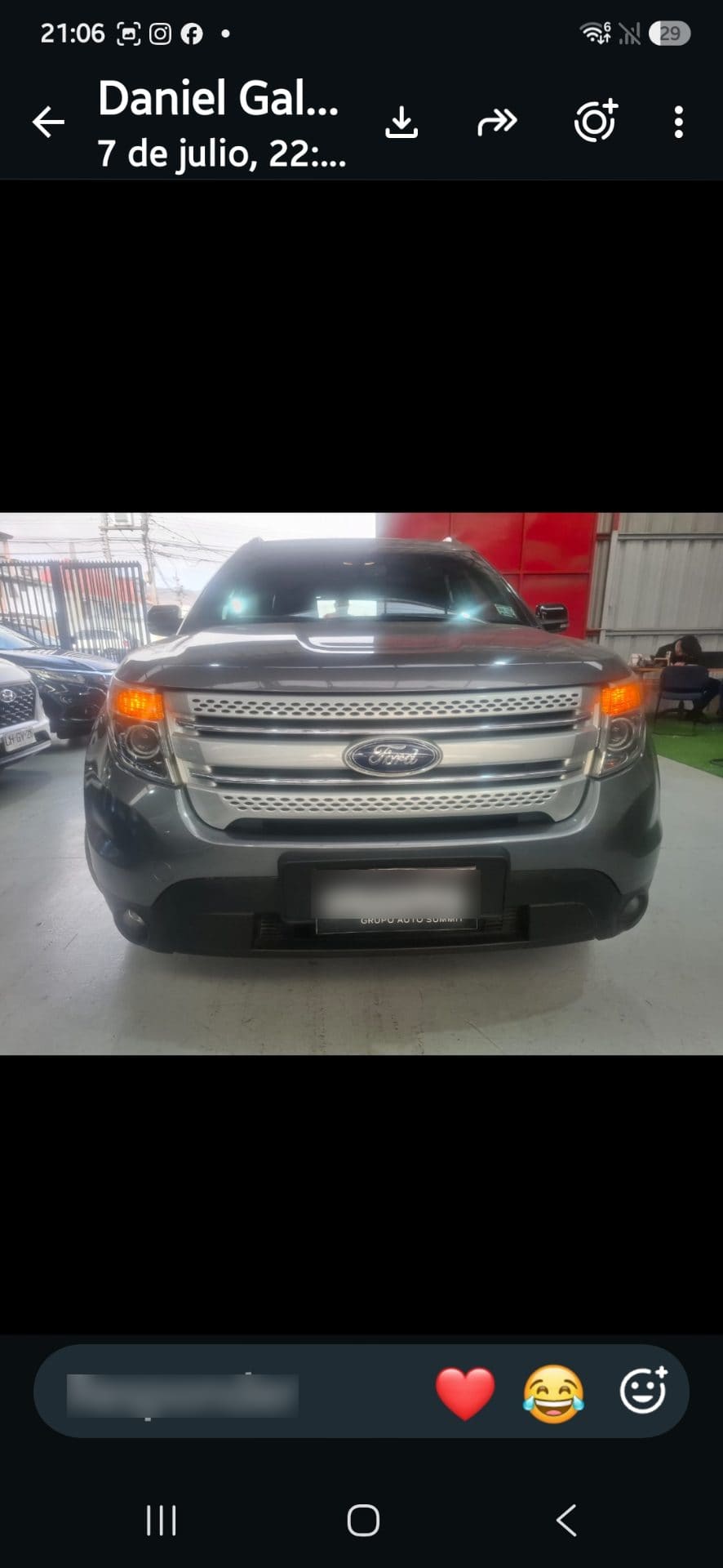 FORD EXPLORER Xlt 3.5 año 2015