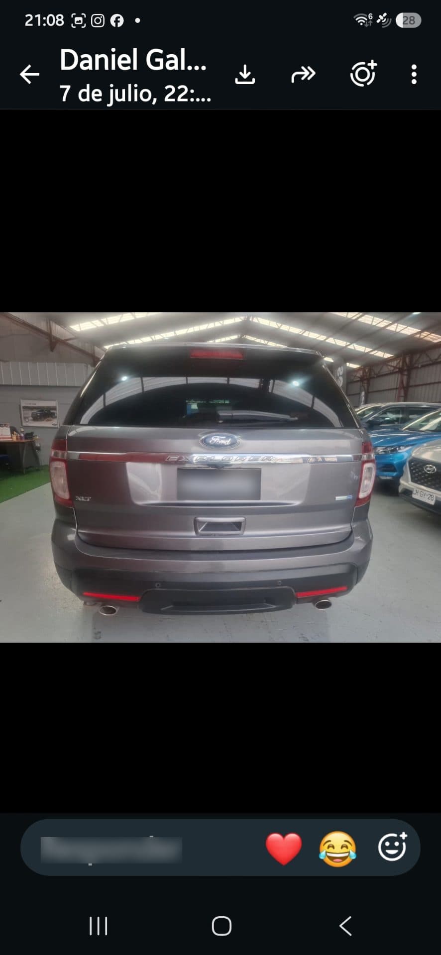 FORD EXPLORER Xlt 3.5 año 2015