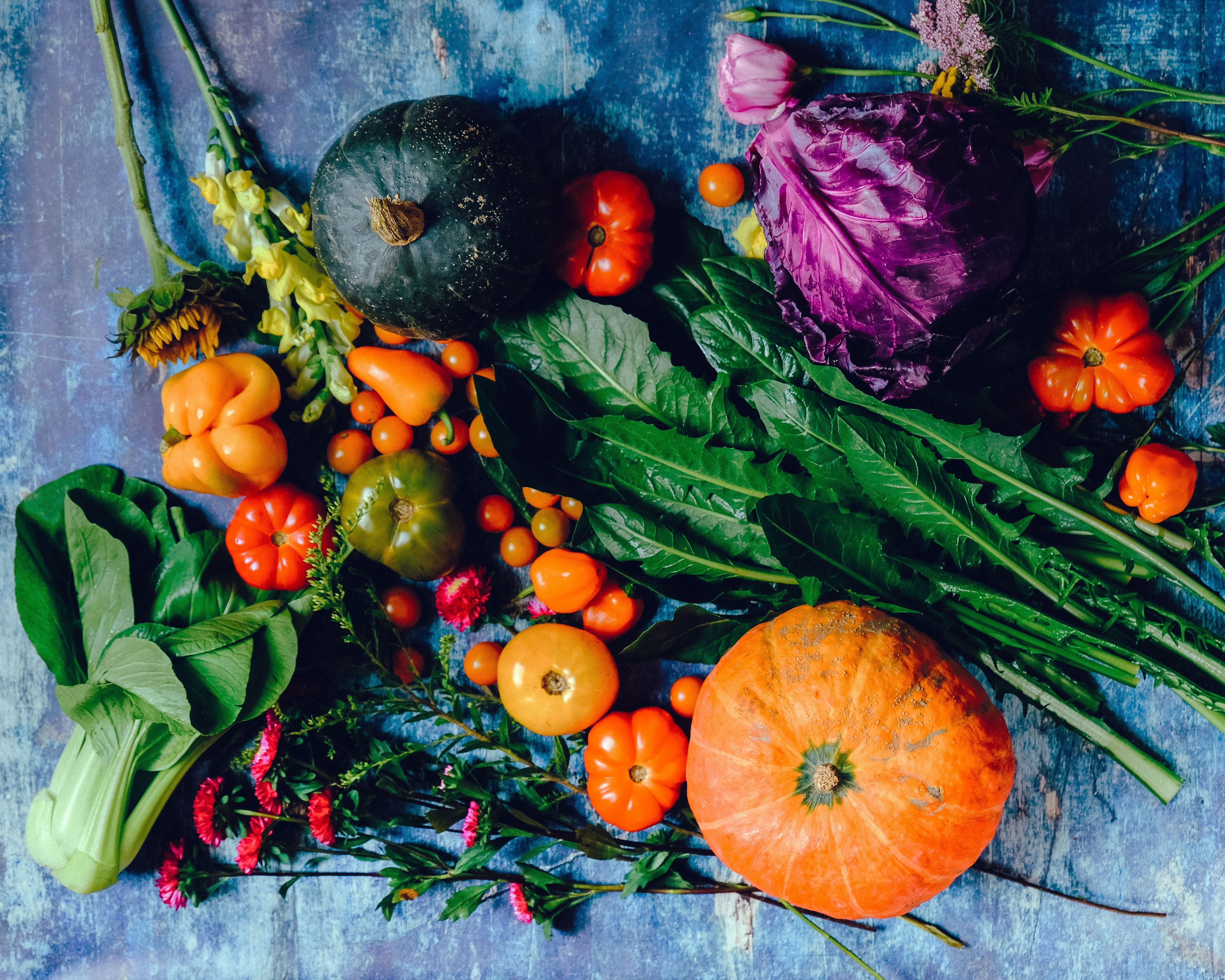 pumpkin and other autumn vegetables