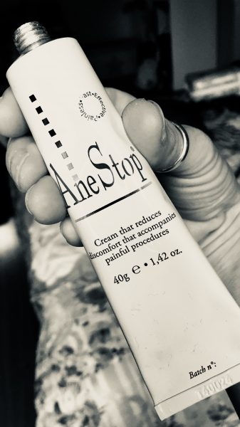 A tube of Anestop