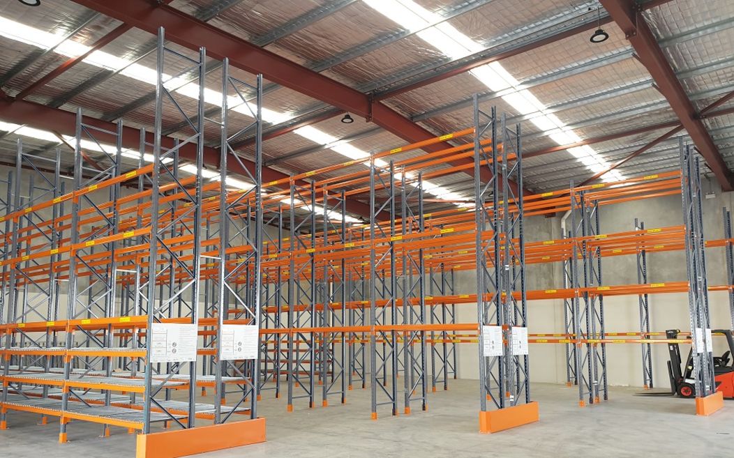 Example of Apex Selective Pallet Racking when in used in a warehouse.