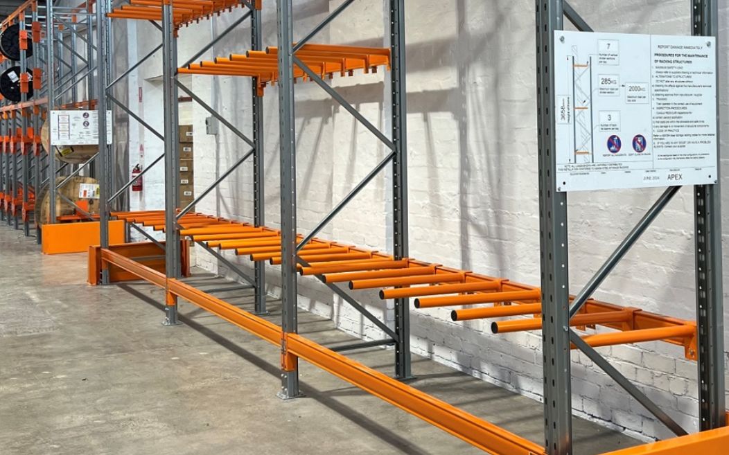 Orange Vertical Rack