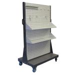 Mobile Trolley Square Punch with Wide Shelf