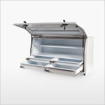 850H Series Steel Side-by-Side 4 Drawer Minebox 1850mm - Global Industrial
