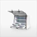 850H Series Steel Side-by-Side 4 Drawer Minebox 1000mm - Global Industrial