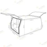 1200D STEEL UTE CANOPY DIMENSIONS